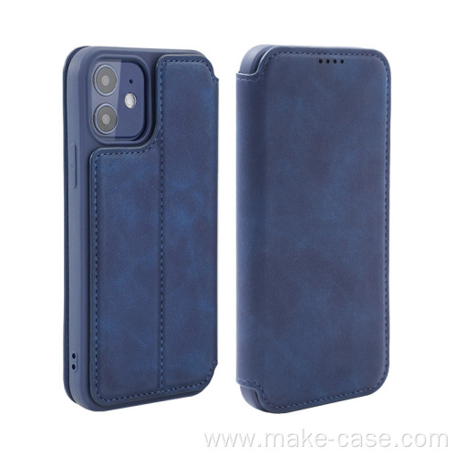 Vintage Flip Leather Case For Galaxy S21